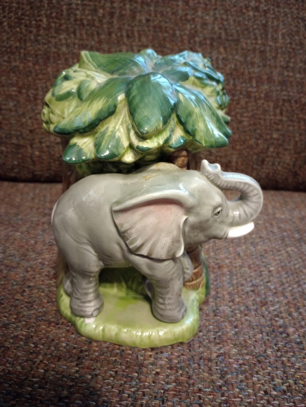 Otagiri Ceramic Elephant "Talk To The Animals" Music Box